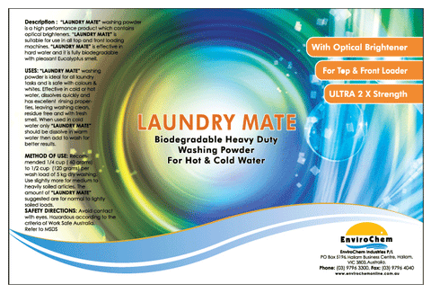 Laundry Mate (Washing Powder-Eucalyptus) - EnviroChem Online
