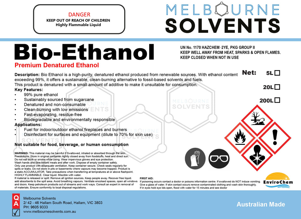 Bio Ethanol - EnviroChem International Pty Ltd