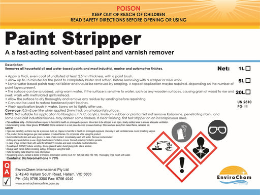 Paint Stripper (Liquid) - EnviroChem International Pty Ltd