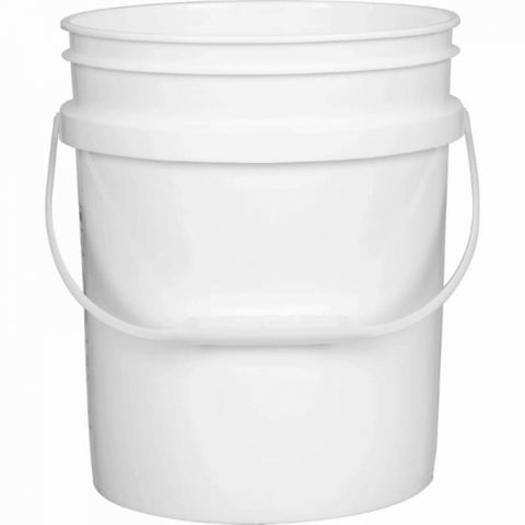 20L White Plastic Pail / Bucket With Lid - EnviroChem Online
