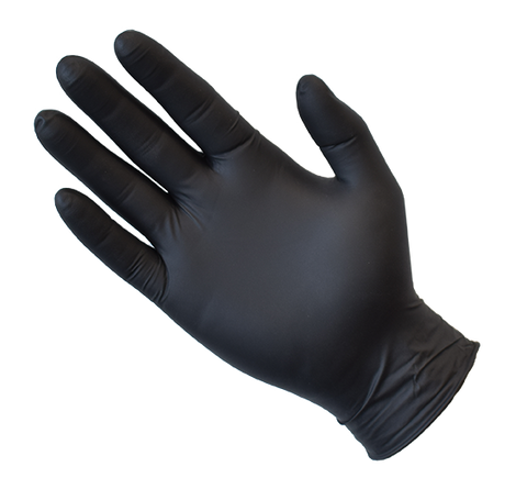 Black Nitrile Gloves - Powder Free - EnviroChem Australia