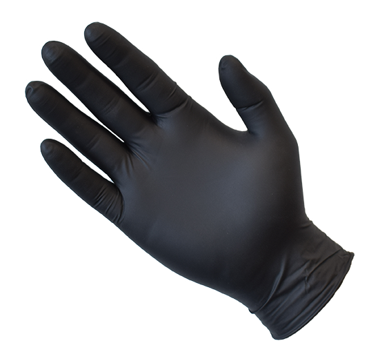 Black Nitrile Gloves - Powder Free - EnviroChem Australia