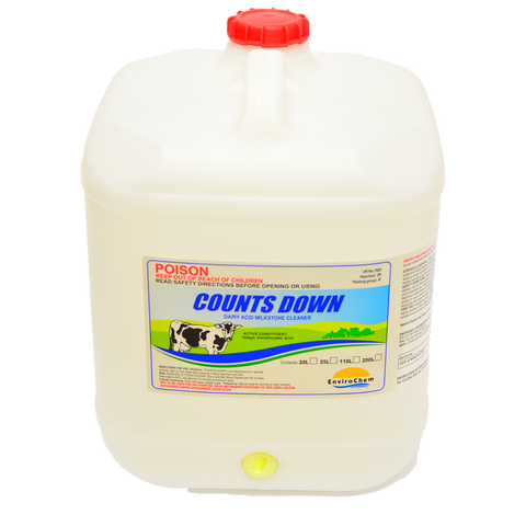 Counts Down Dairy acid milkstone cleaner - EnviroChem Australia