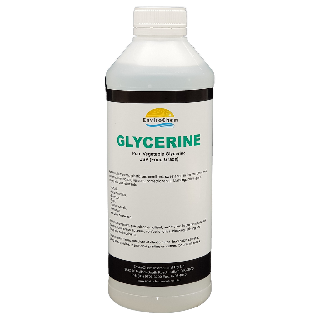 Buy Organic Glycerine (100% VG, Food / Pharmaceutical Grade) – EnviroChem  International Pty Ltd