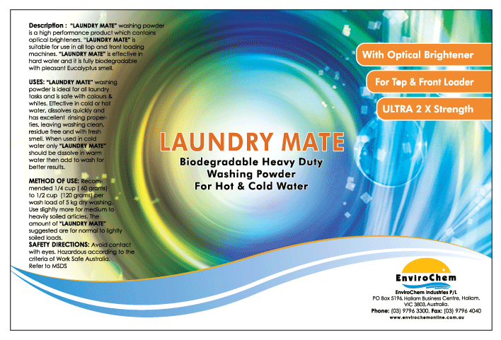 Laundry Mate (Washing Powder-Eucalyptus) - EnviroChem Online