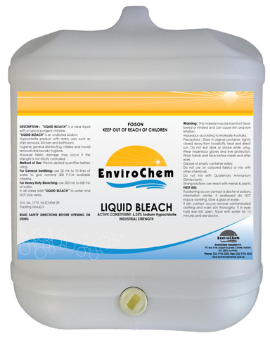 Bleach – Industrial Strength (6.25%) - EnviroChem Online