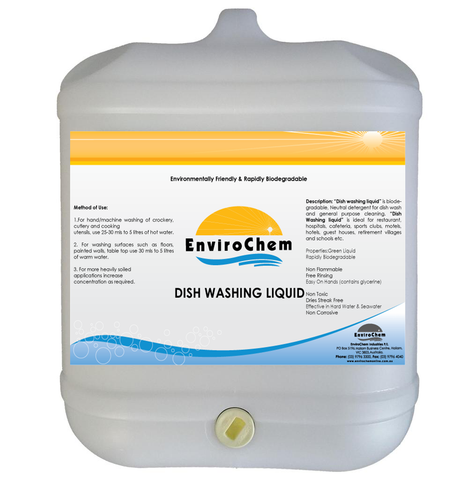 Dishwashing Liquid Concentrate Lemon - EnviroChem Australia