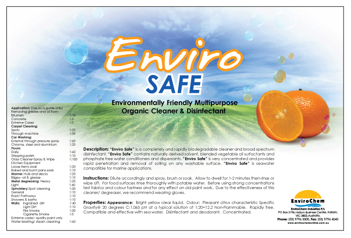 Envirosafe (Extra Strength Cleaner) - EnviroChem Australia