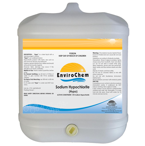 Hypo (Sodium Hypochlorite) - EnviroChem Online Australia