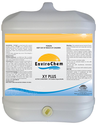 XY Plus (12.5% Sodium Hypochlorite) - EnviroChem Online Australia